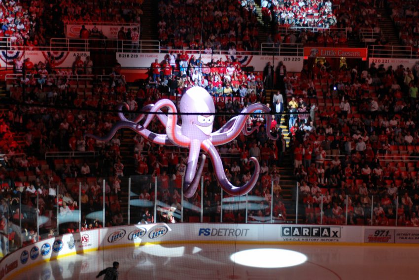 Red Wings Fan Throws MASSIVE Octopus Onto The Ice