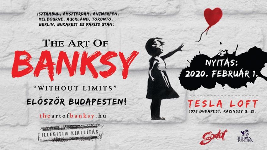 Programok Budapesten 2020 február: The Art of Banksy: Without Limits kiállítás először Budapesten