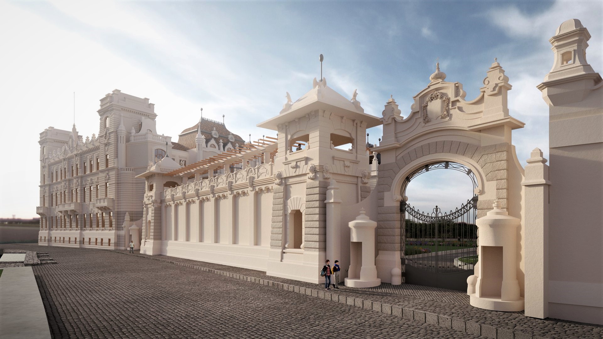 A világháborúban lebombázott palotát építenek újjá a Budai Várban