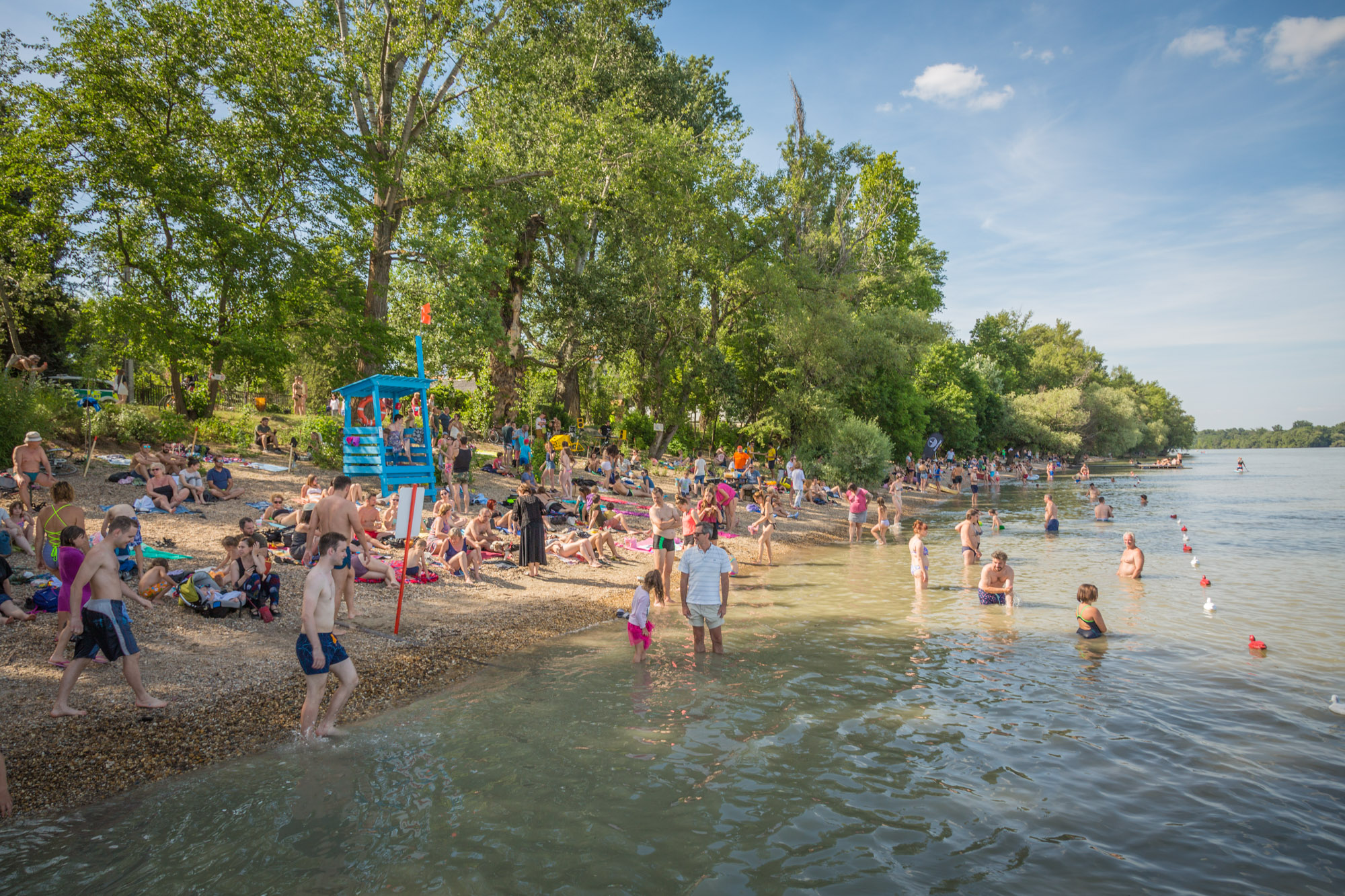 Idén is kinyit Budapest egyetlen ingyenes, Duna-parti szabadstrandja