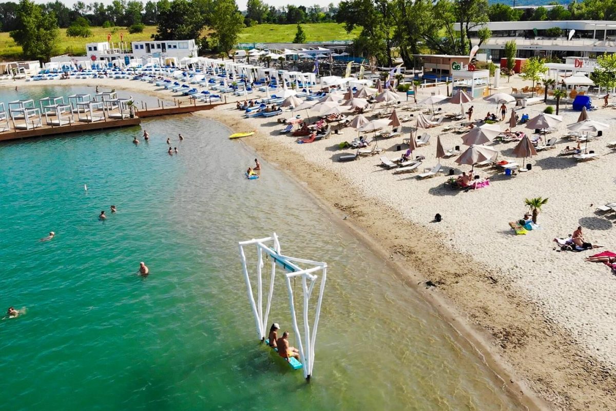Budapest környéke, Budakalász, tófürdő, strand