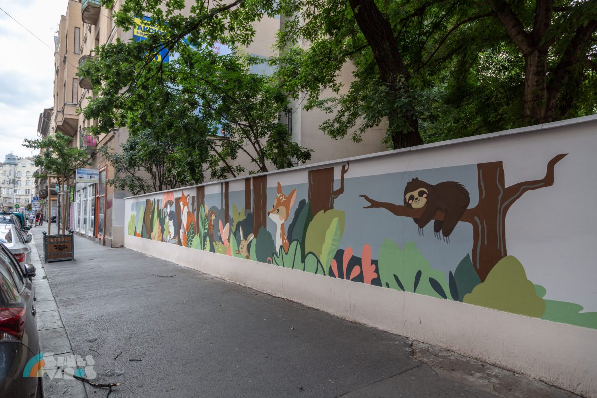 street art, Színes Város, színes, falfestmény, állatok