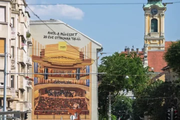 Müpa tűzfalfestmény