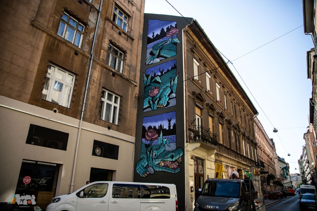 street art, falfestmény, Színes Város, színes