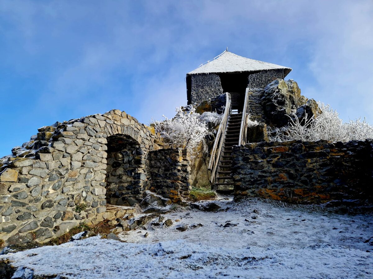 Salgóbánya, Salgó vára, téli kirándulás, Nógrád, tél, január