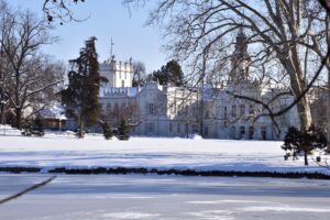 téli séta, angolpark, kastélypark, Martonvásár, Brunszvik-kastély, tél, január