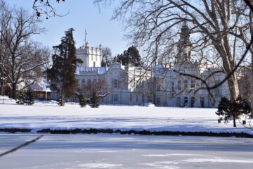 téli séta, angolpark, kastélypark, Martonvásár, Brunszvik-kastély, tél, január