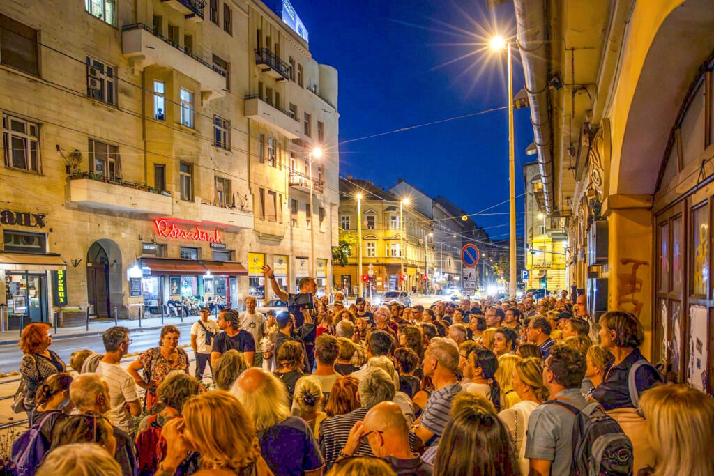 építészet éjszakája, Margit-negyed, városi séta