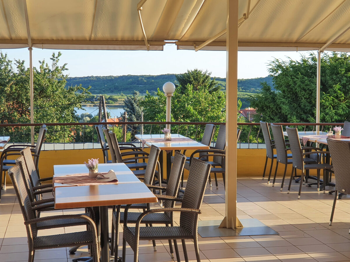 Fogas Csárda restaurant on the Northern Shore of Lake Balaton