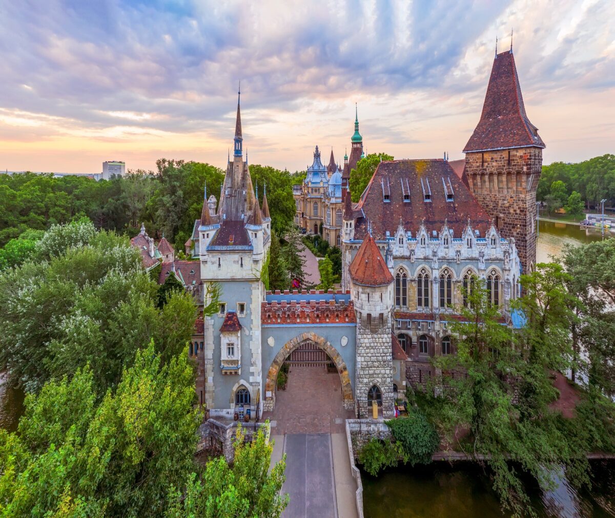 City Park Vajdahunyad Castle in Budapest