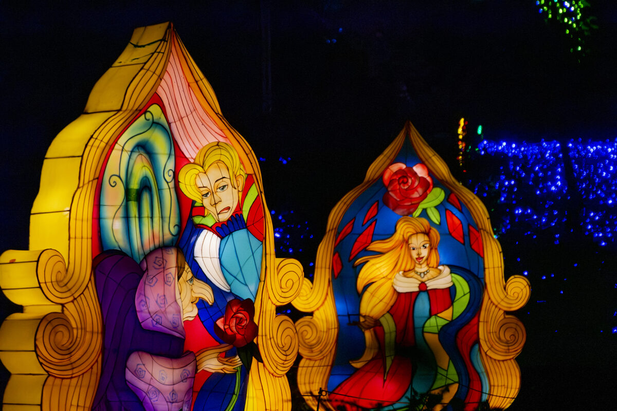 Garden of Lights 2026 A Szépség és a Szörnyeteg fénypark fénykiállítás Budapesten